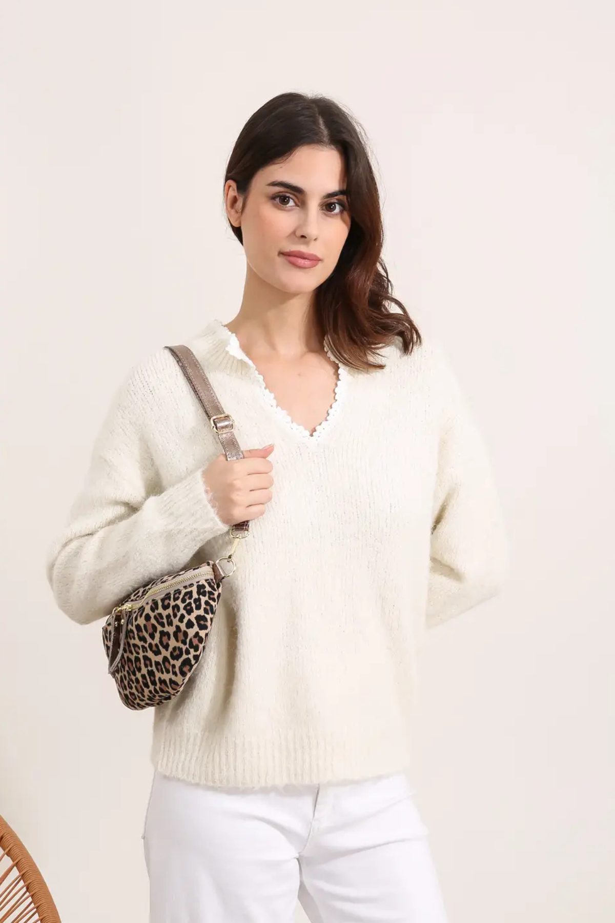 ROSA Leopard Shoulder Bag