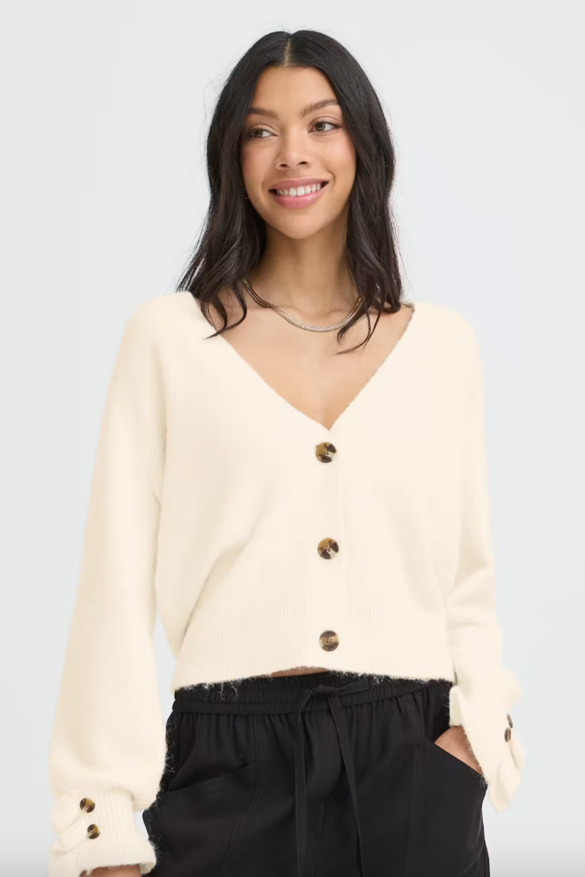 BYOMEA Frill Cardigan