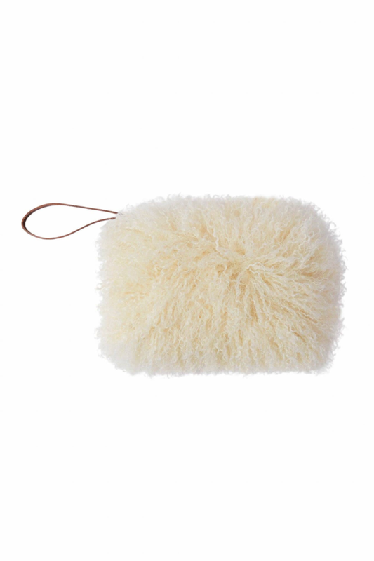 Small Pouch Bag | Afghan | Cream