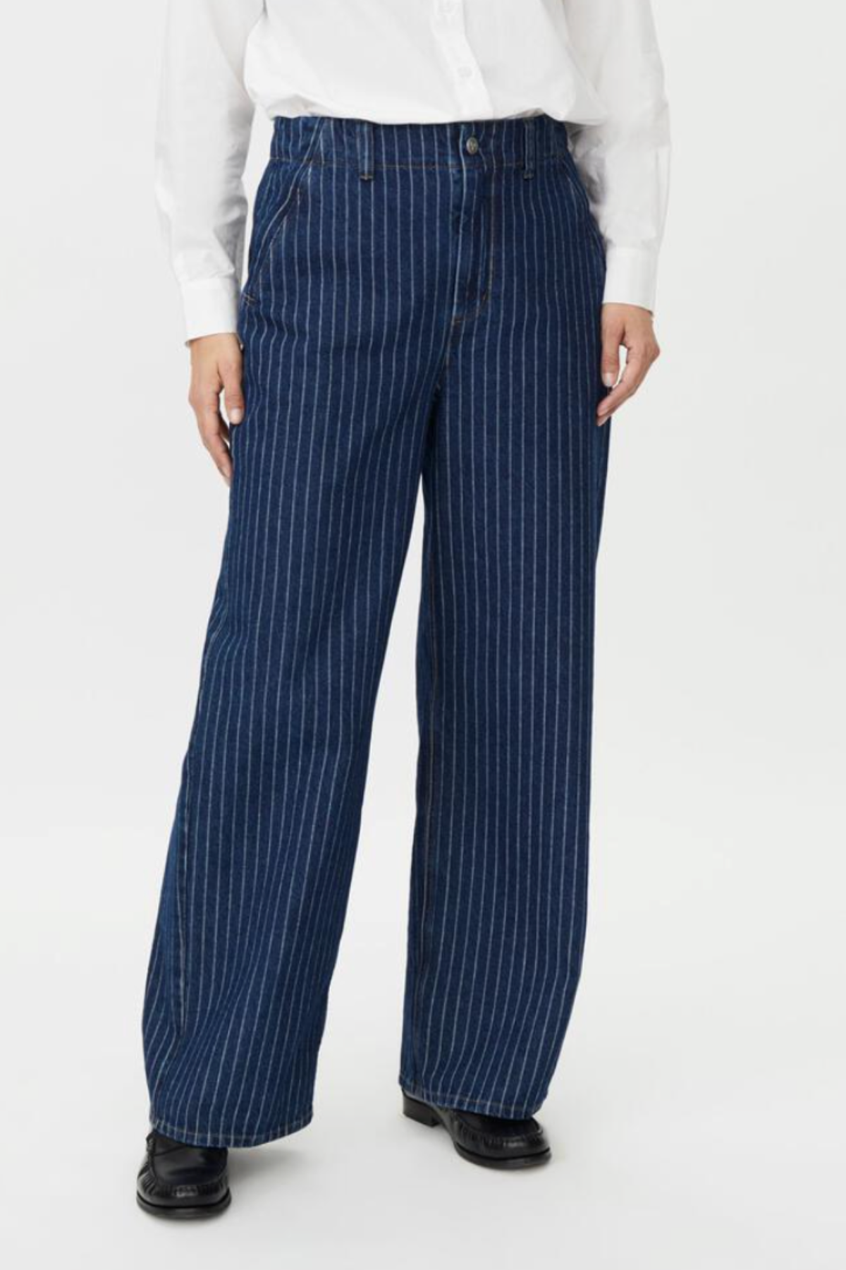 MaPoelisse Trousers - Stripe Denim