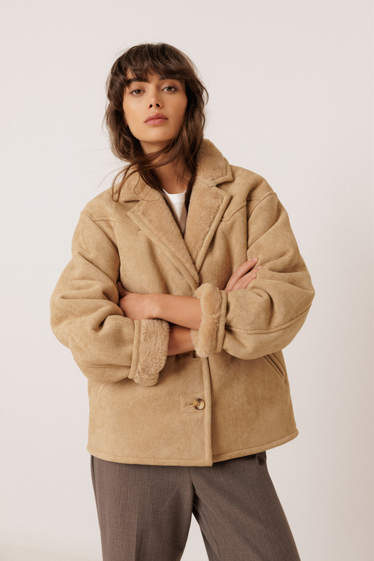 Combination Fur Coat