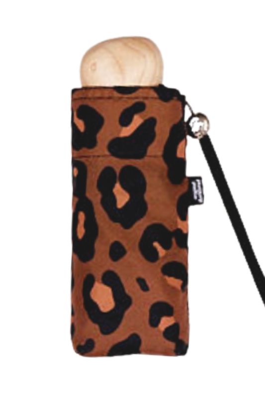 Leopard Print Eco-Friendly Mini Pocket Umbrella