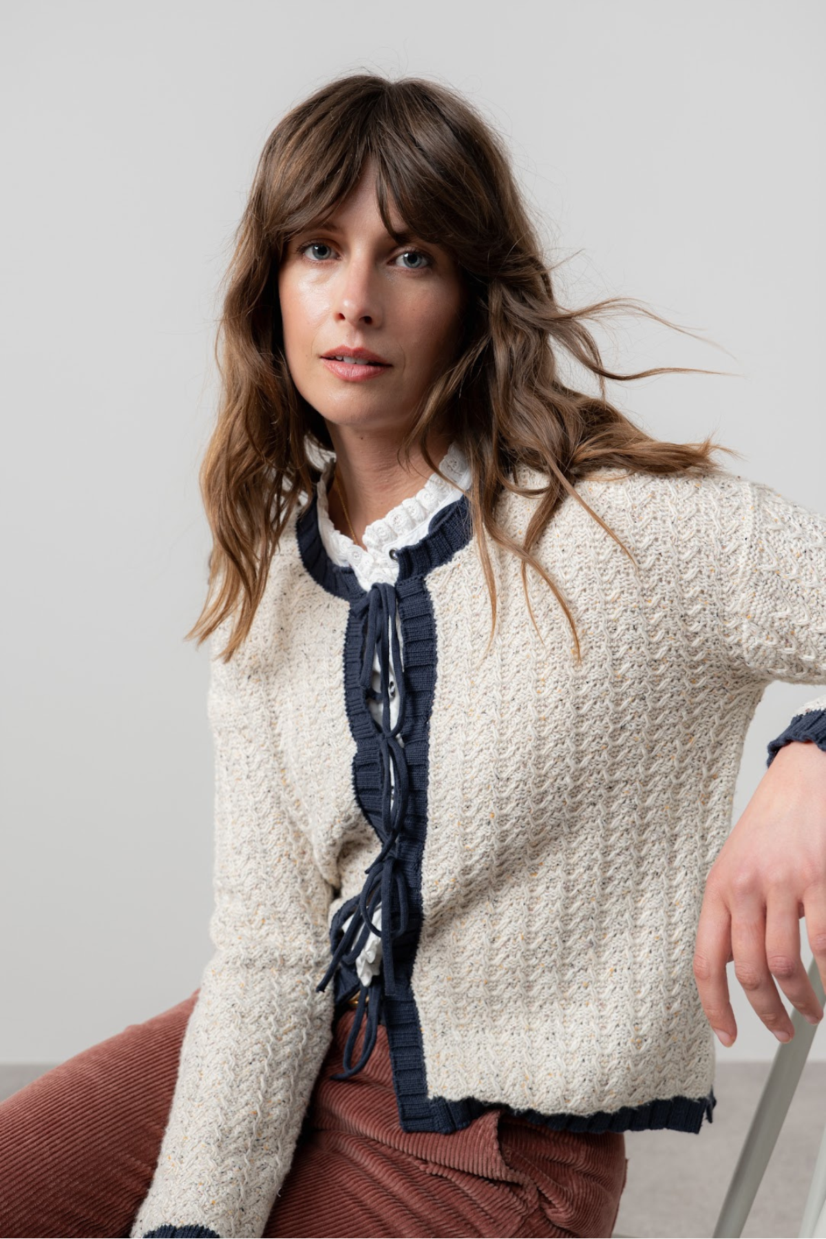 Adelia Cardi Fleck Knit