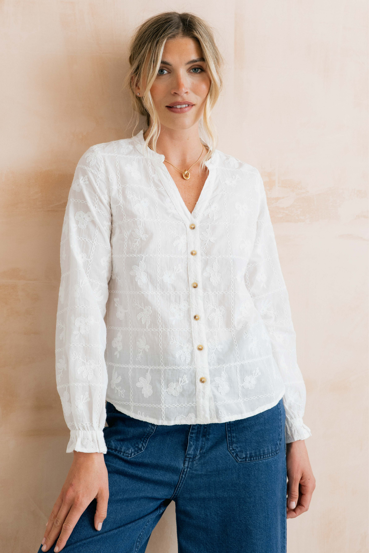 Pintail Blouse Embroidered Patchwork