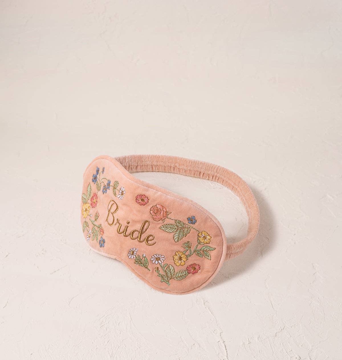 Floral Pink Bride Eye Mask