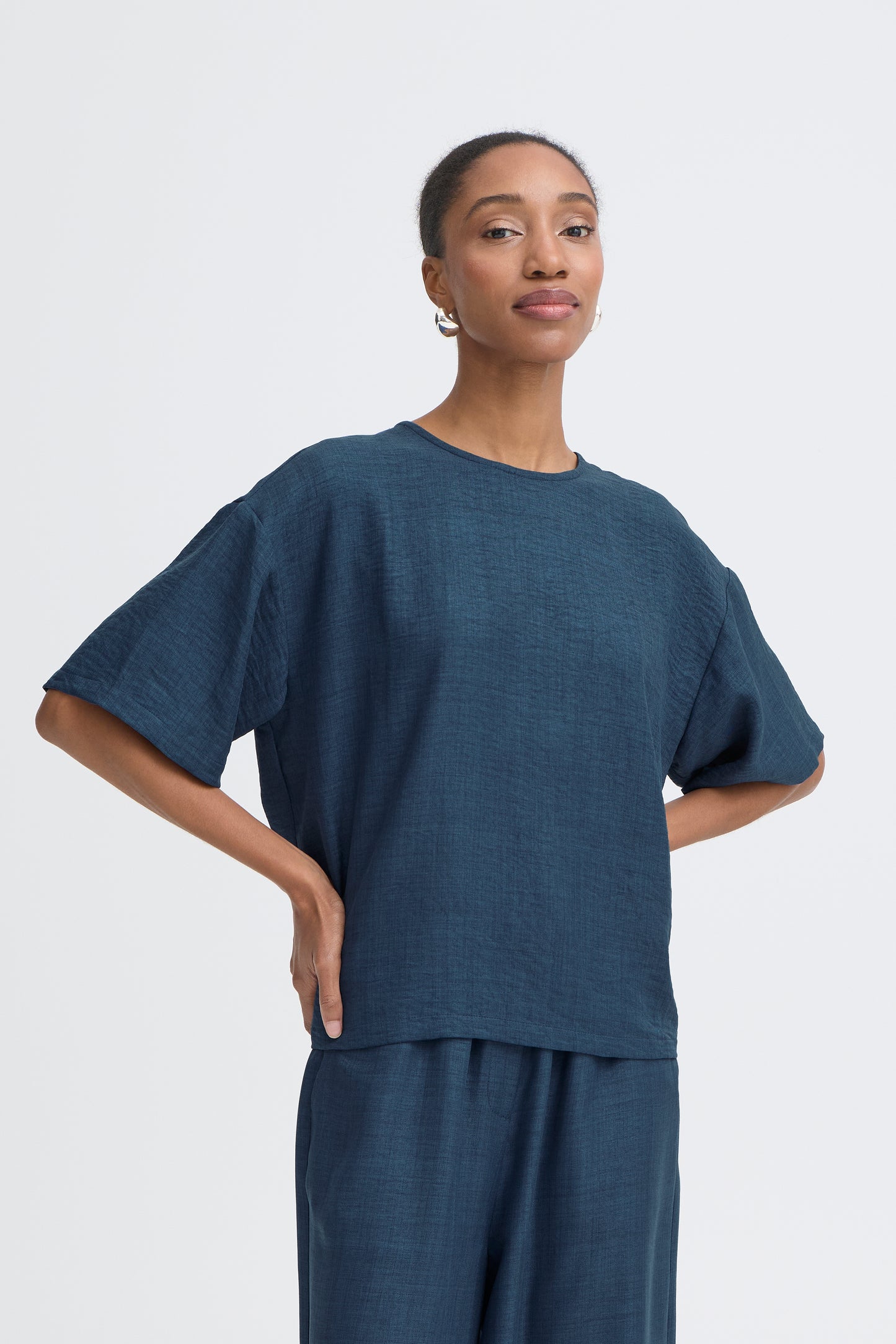 SALE2 - IHKATICO Navy Top