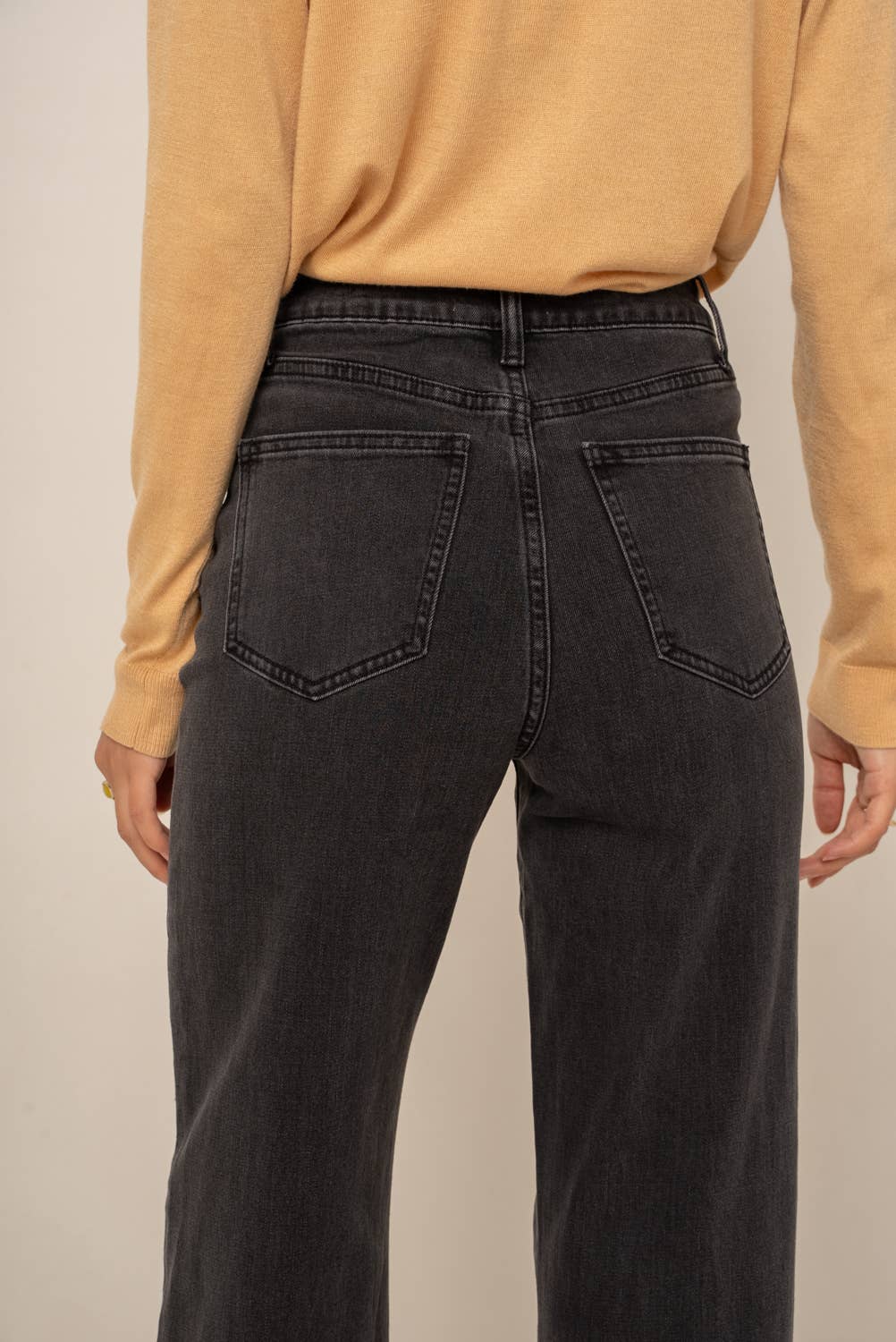 Gabriel wide Jeans - Dark Grey