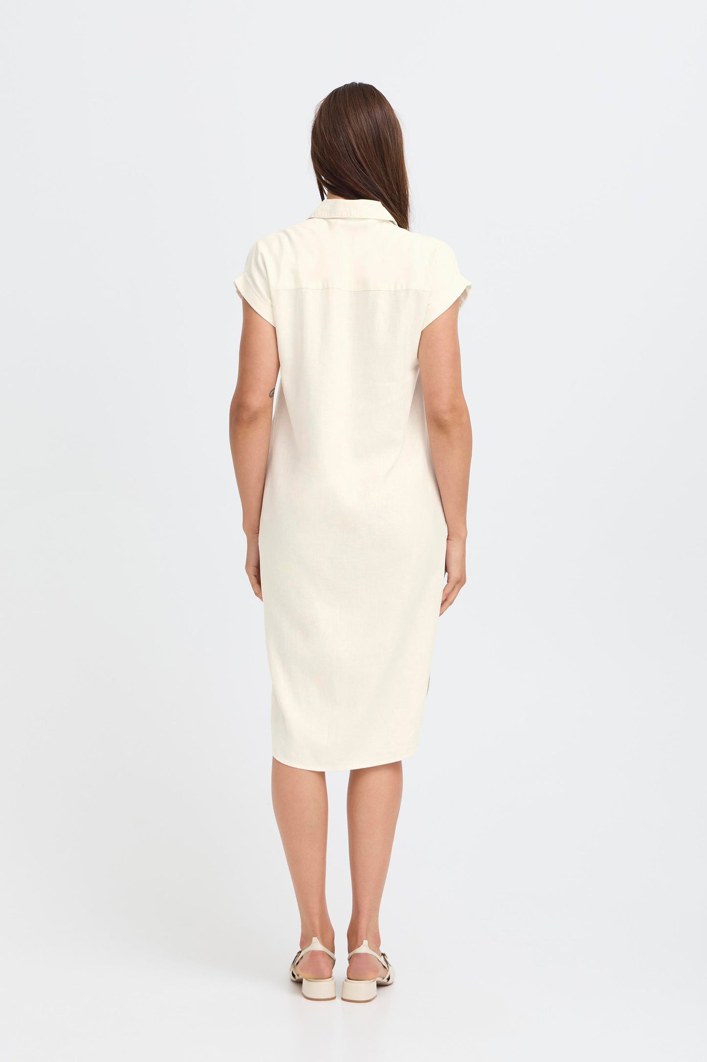 BYFALAKKA Shirt Dress - Marshmallow White