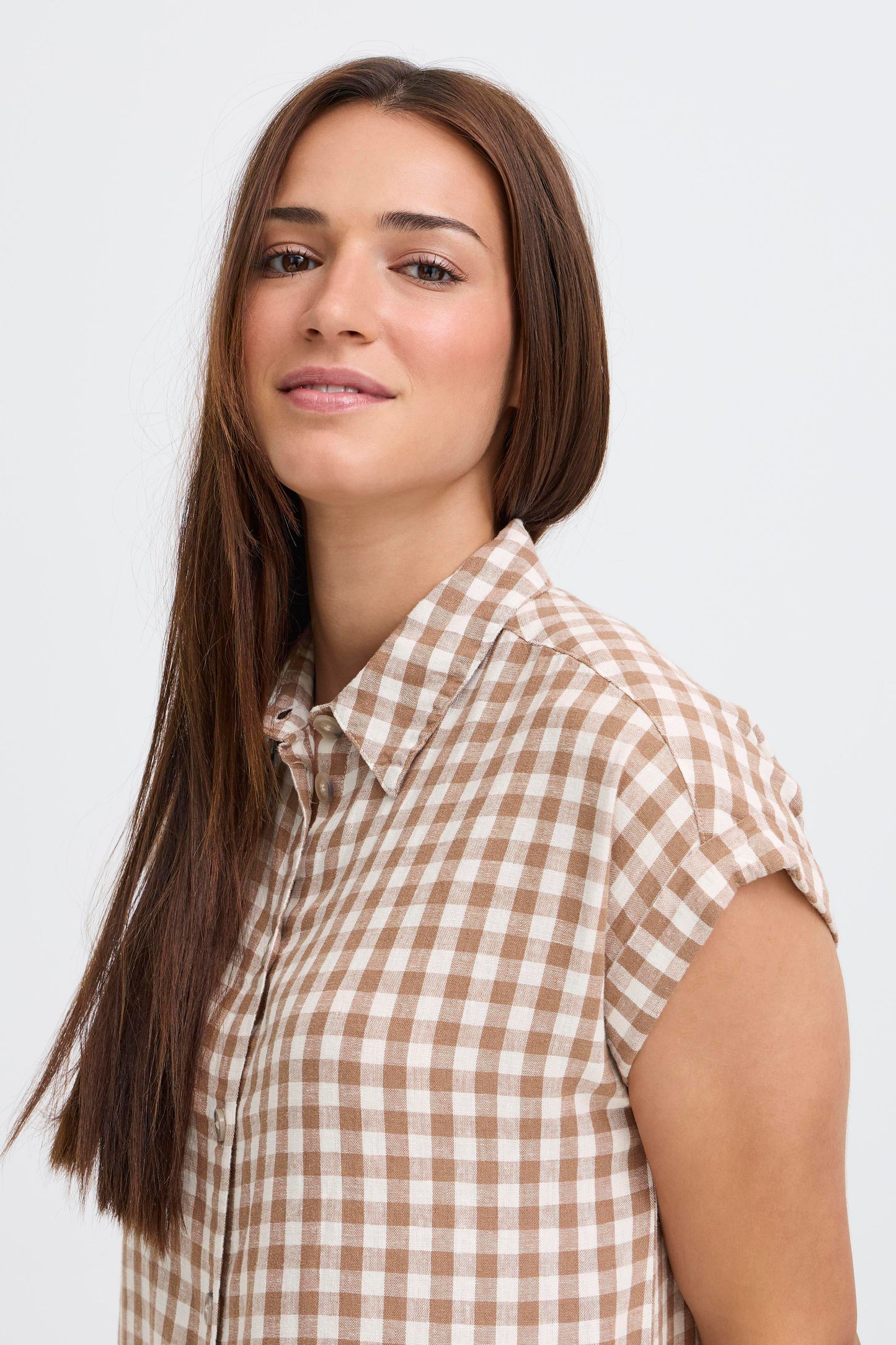 BYFALAKKA Shirt Dress - Woodsmoke Check