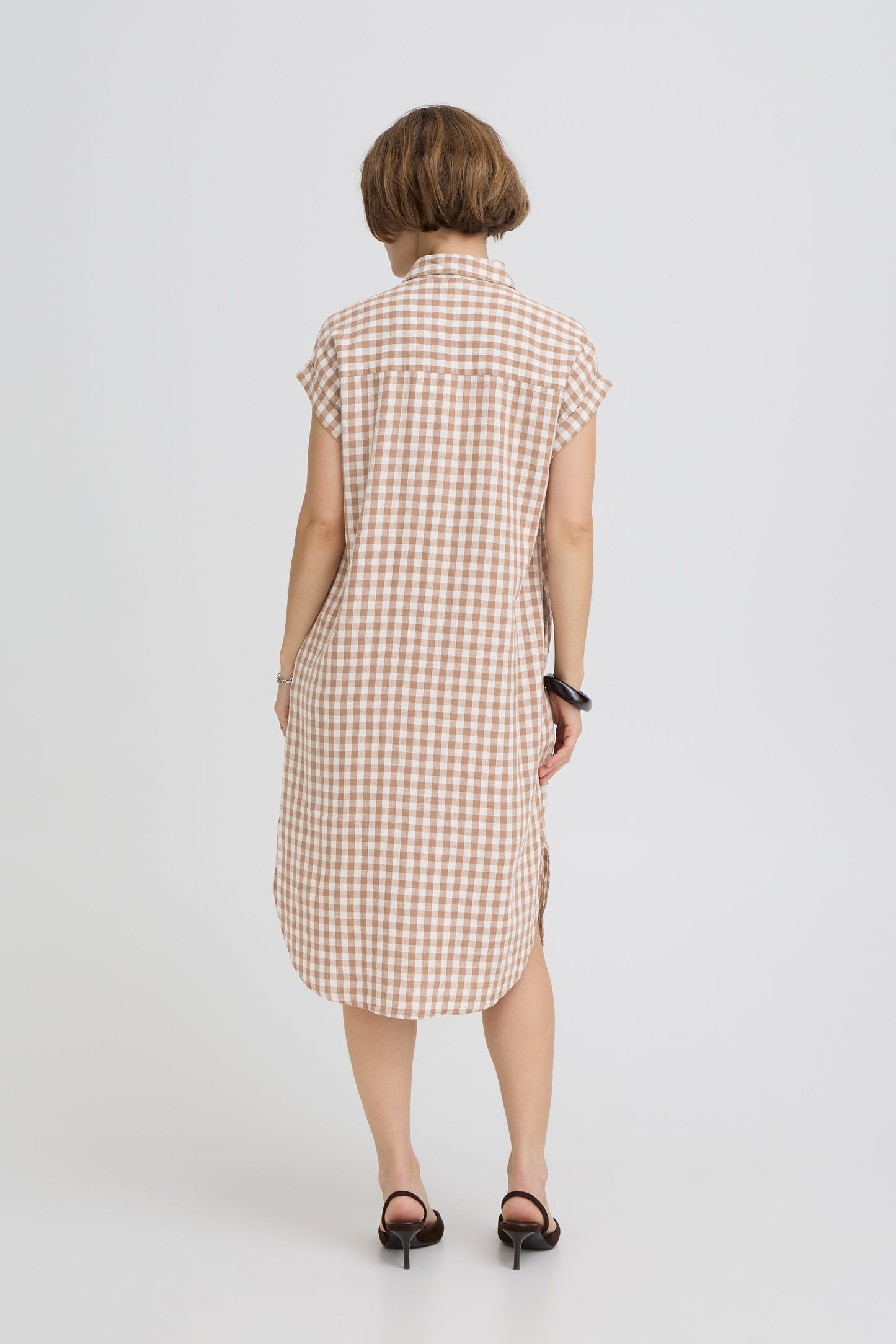 BYFALAKKA Shirt Dress - Woodsmoke Check