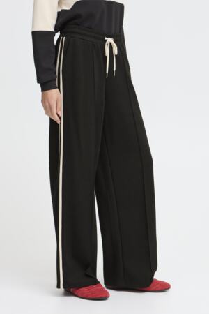BYPUSTI Trousers – Meteorite Black