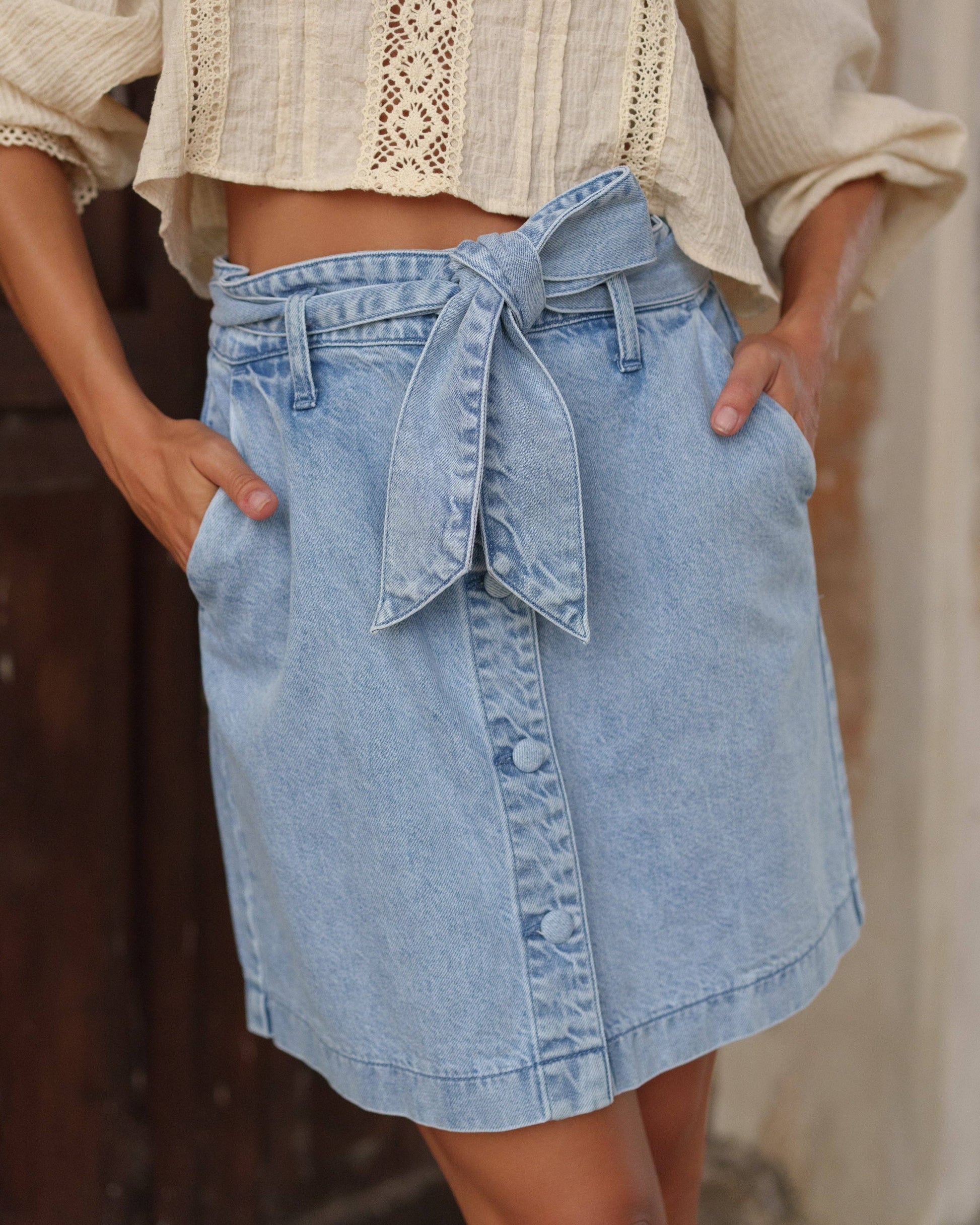 Oraije Paris Julie Denim Skirt 