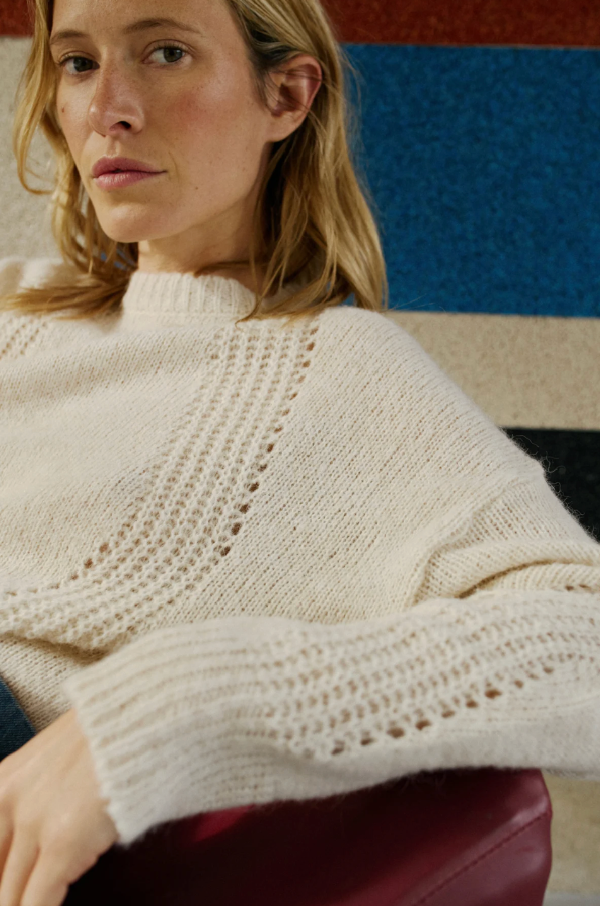 Loose Knit Wool Sweater