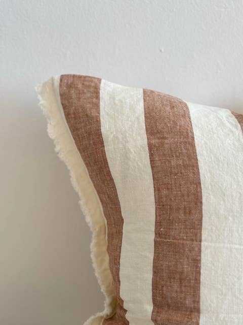 ESMEE Rust Wide Stripe Cushion Cover