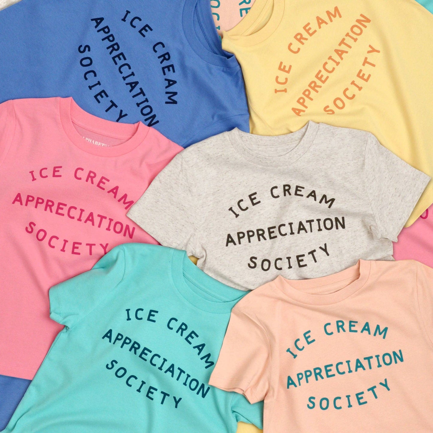 Official Ice Cream Appreciation Society Kid's T-shirt - Peach