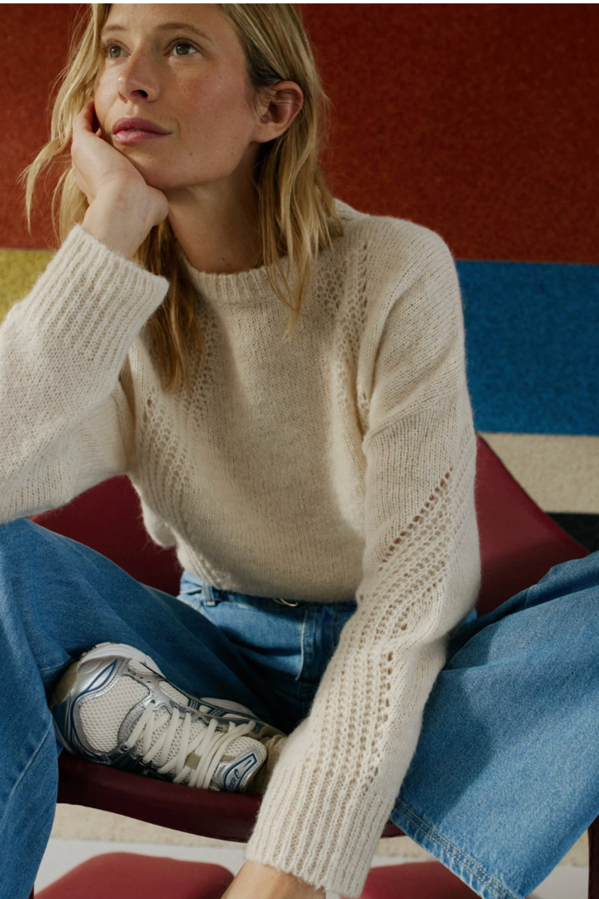 Loose Knit Wool Sweater