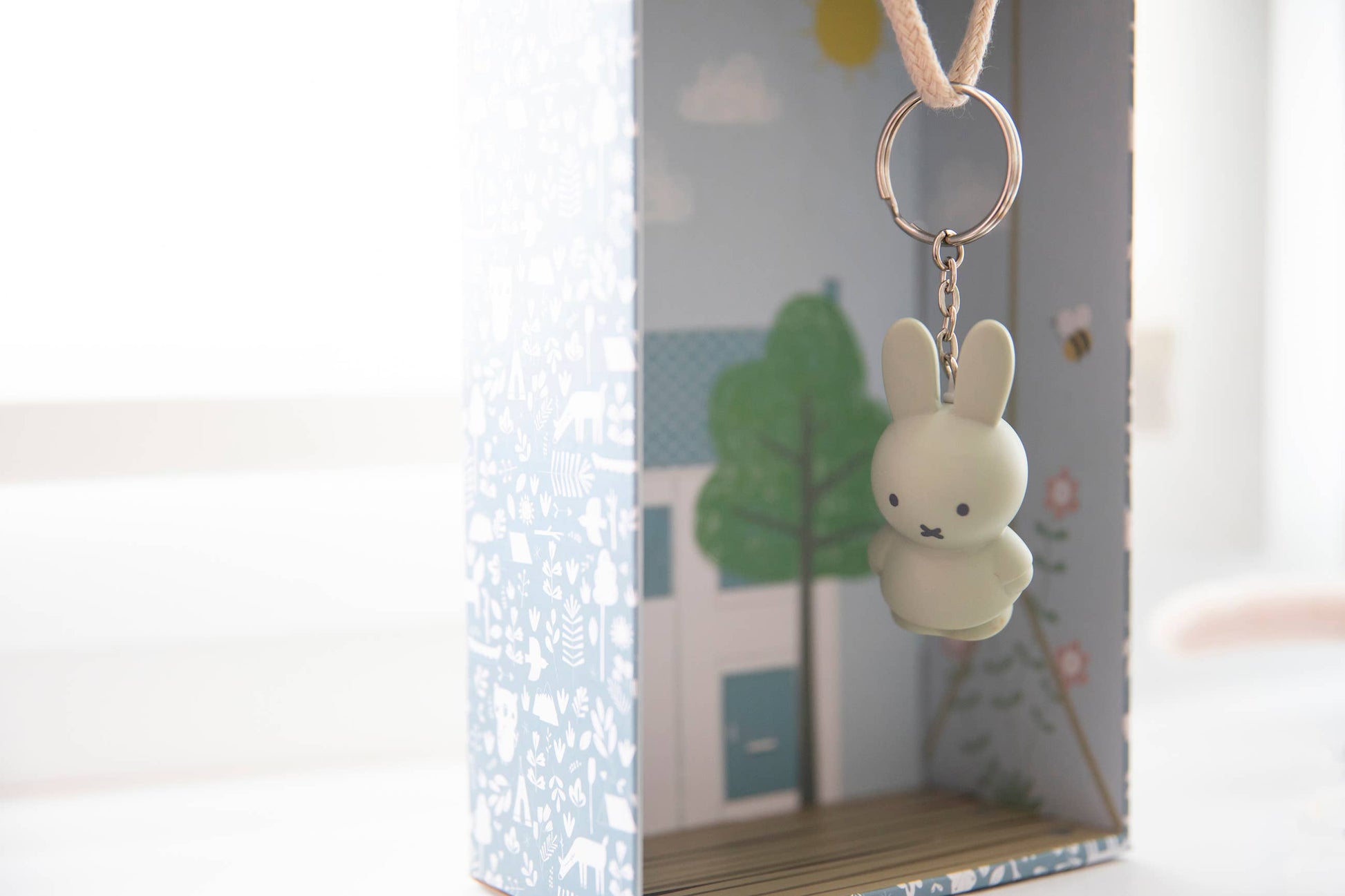 Miffy Keyring - Eucalyptus Green