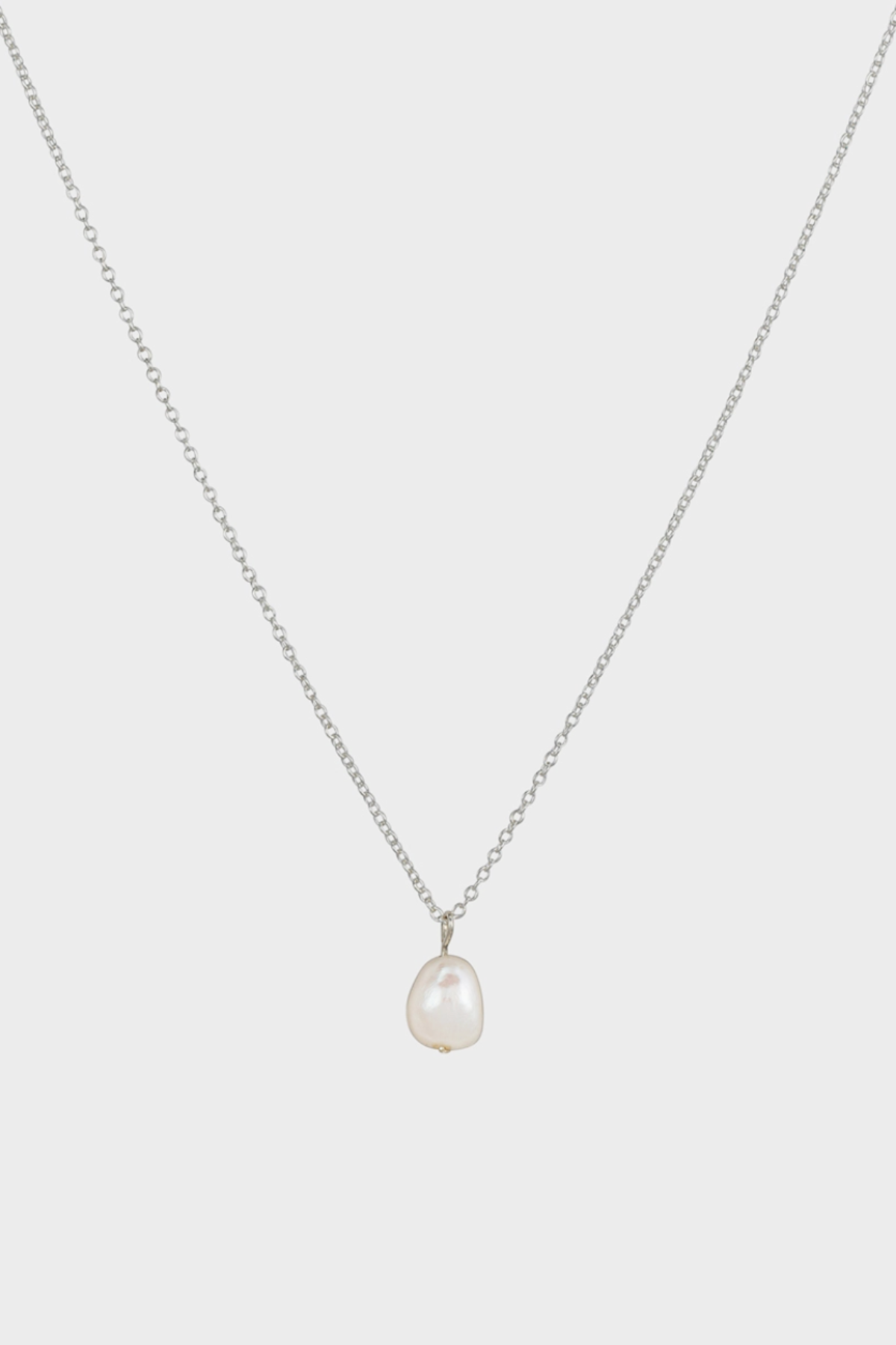 Silver Pearl Necklace