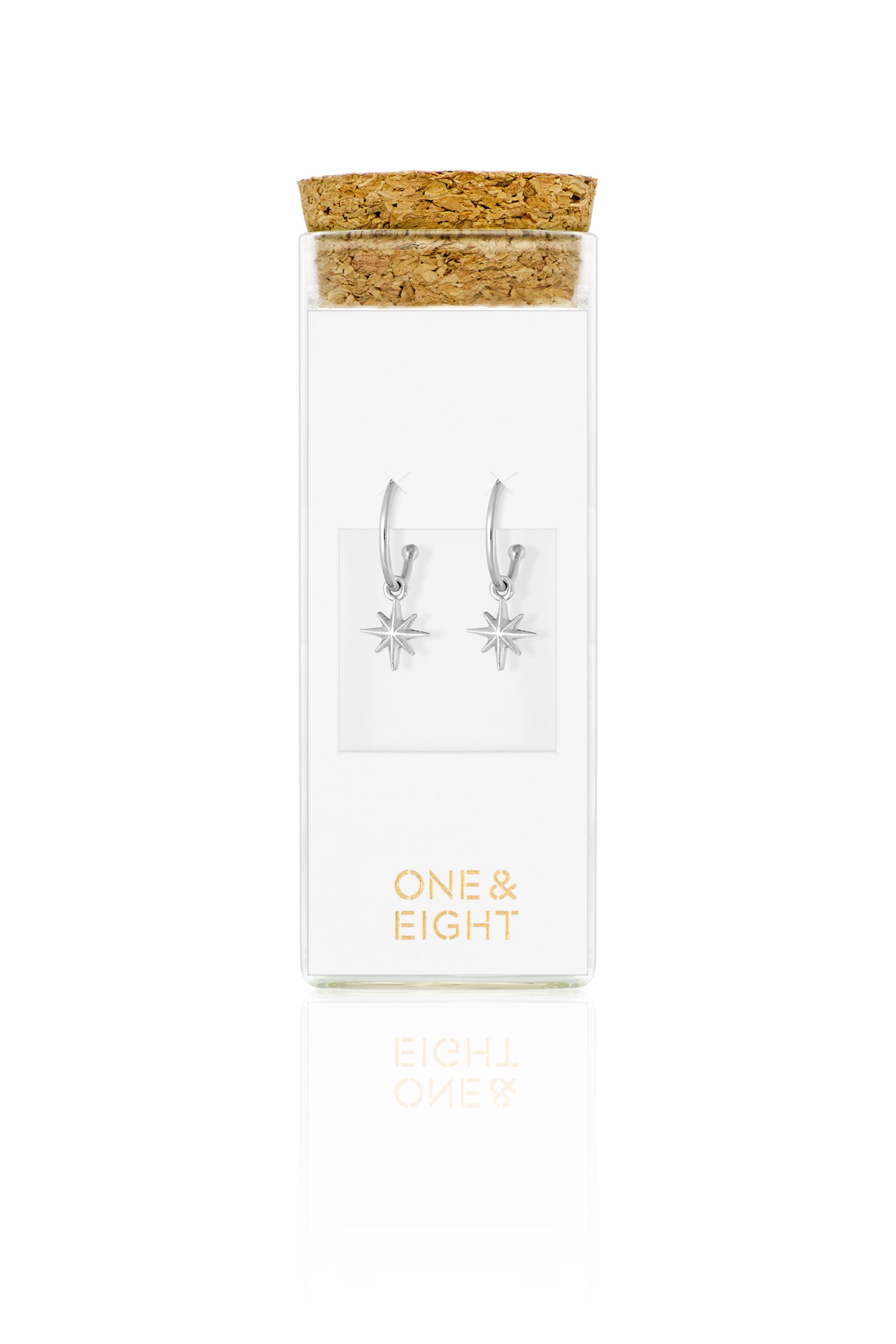 Silver Starlight Hoops