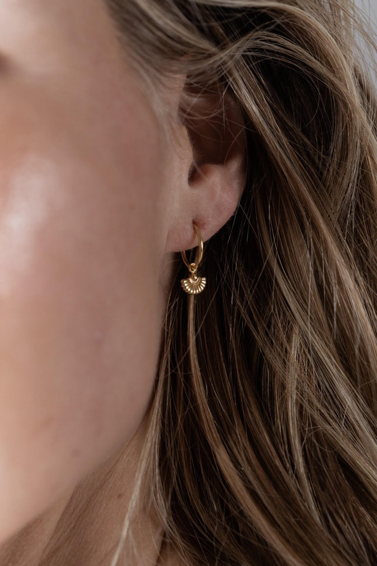 Gold Angel Earrings