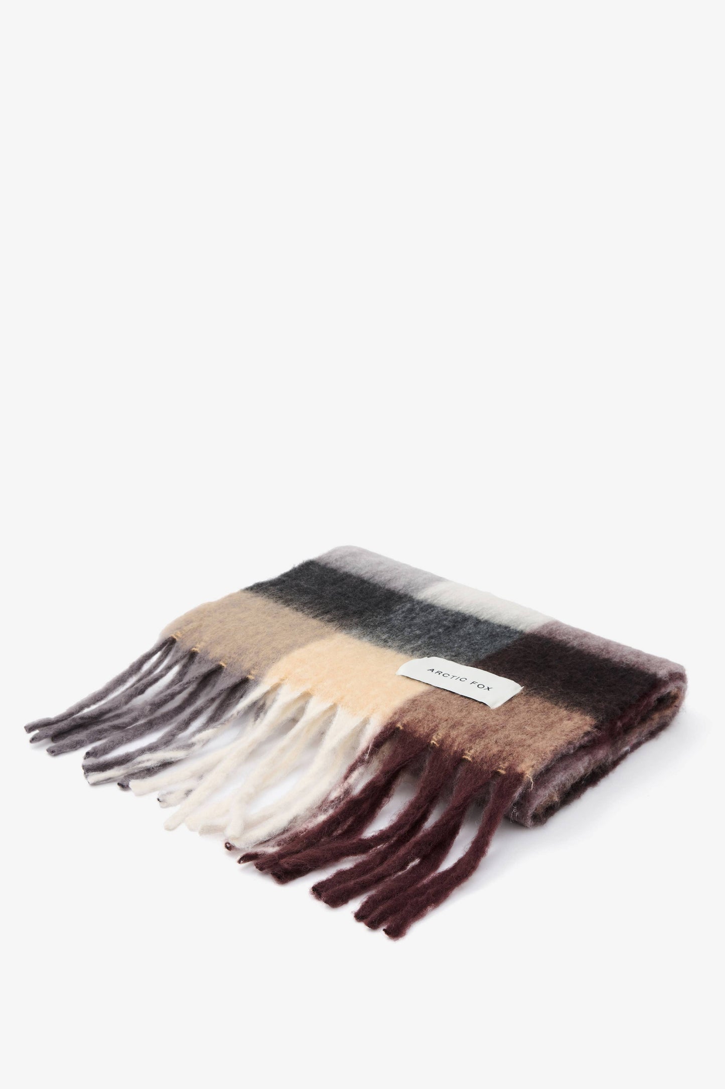 The Reykjavik Scarf - 100% Recycled - Purple/Brown
