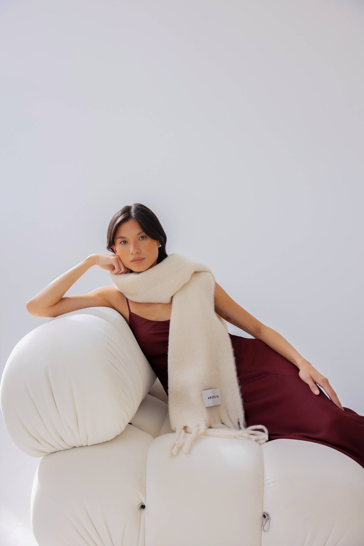 The Reykjavik Scarf - 100% Recycled - Pebble Beige