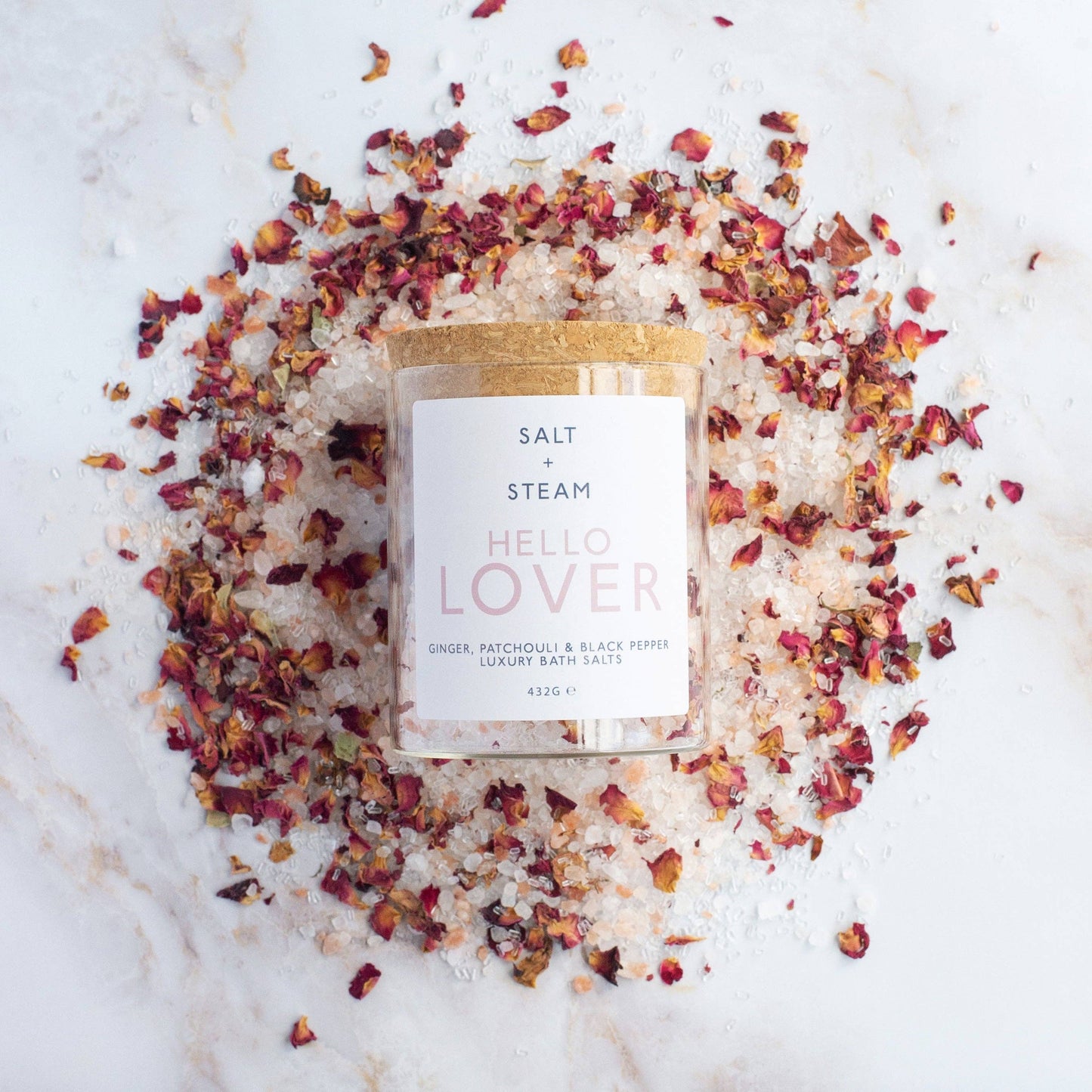 Hello Lover - Ginger & Patchouli Bath Salts - Jar