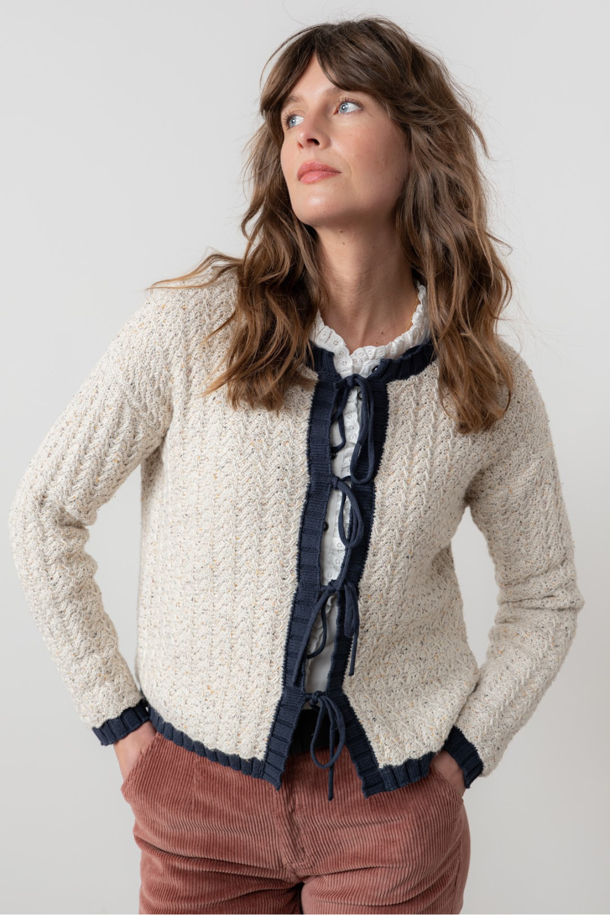 Adelia Cardi Fleck Knit