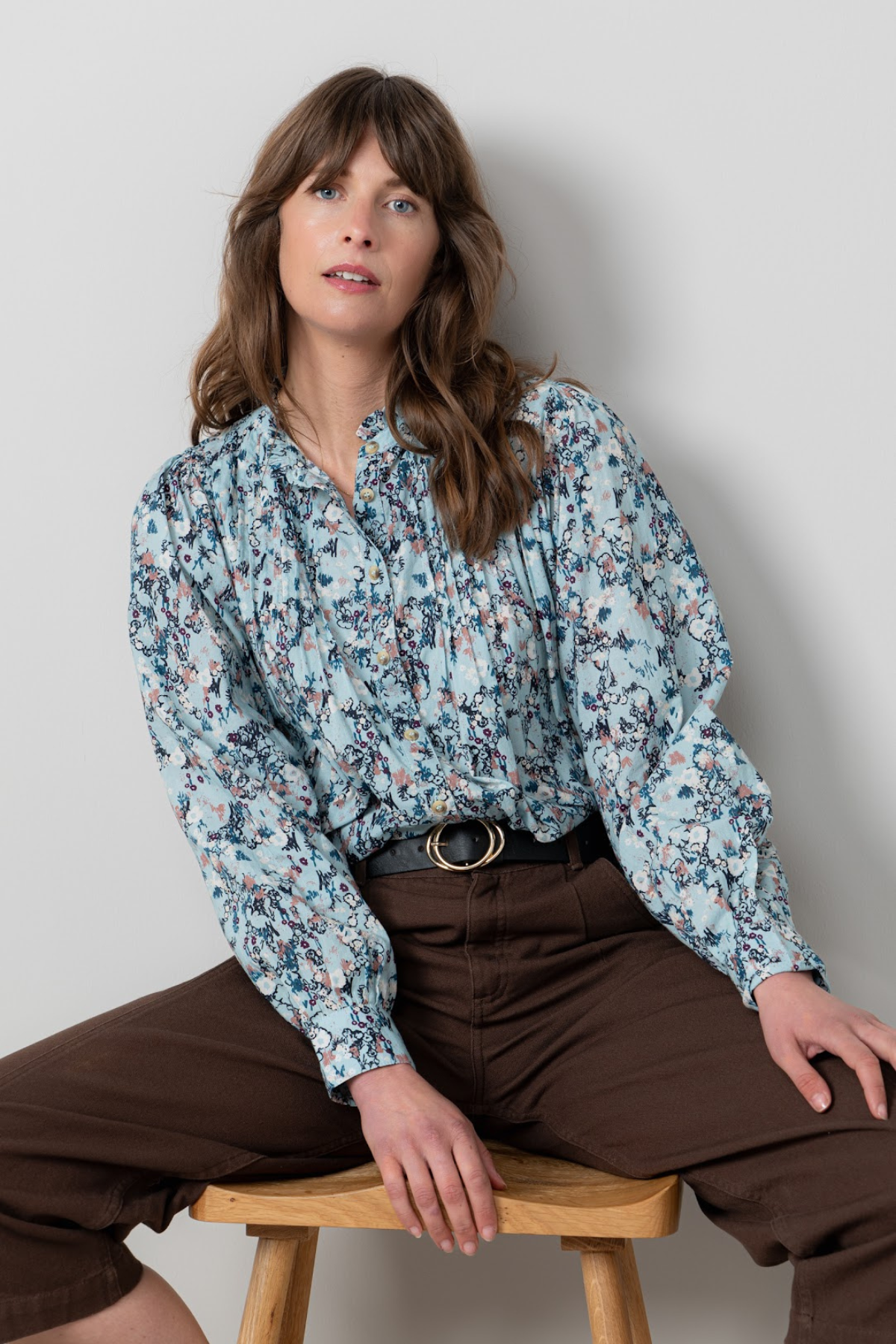 Flora Blouse Feather Ditsy