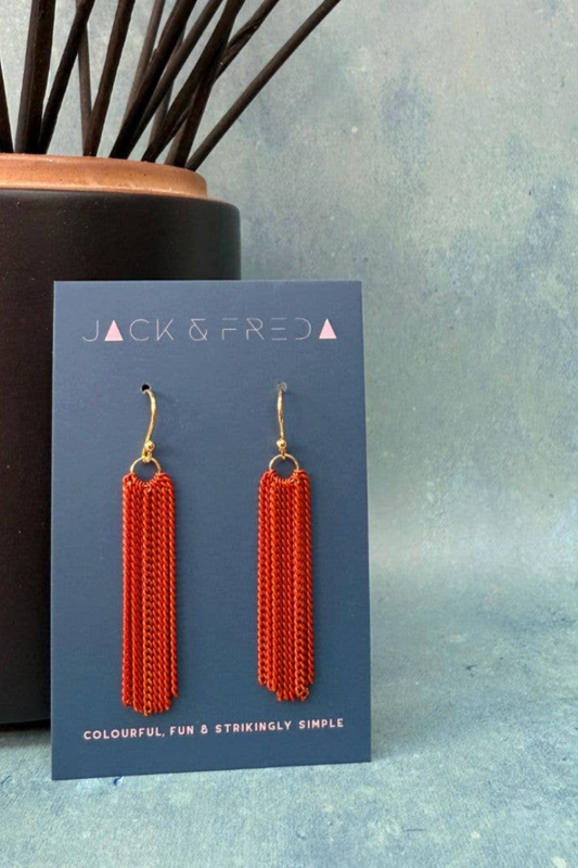 Tassel Drop Earrings - Various Colours