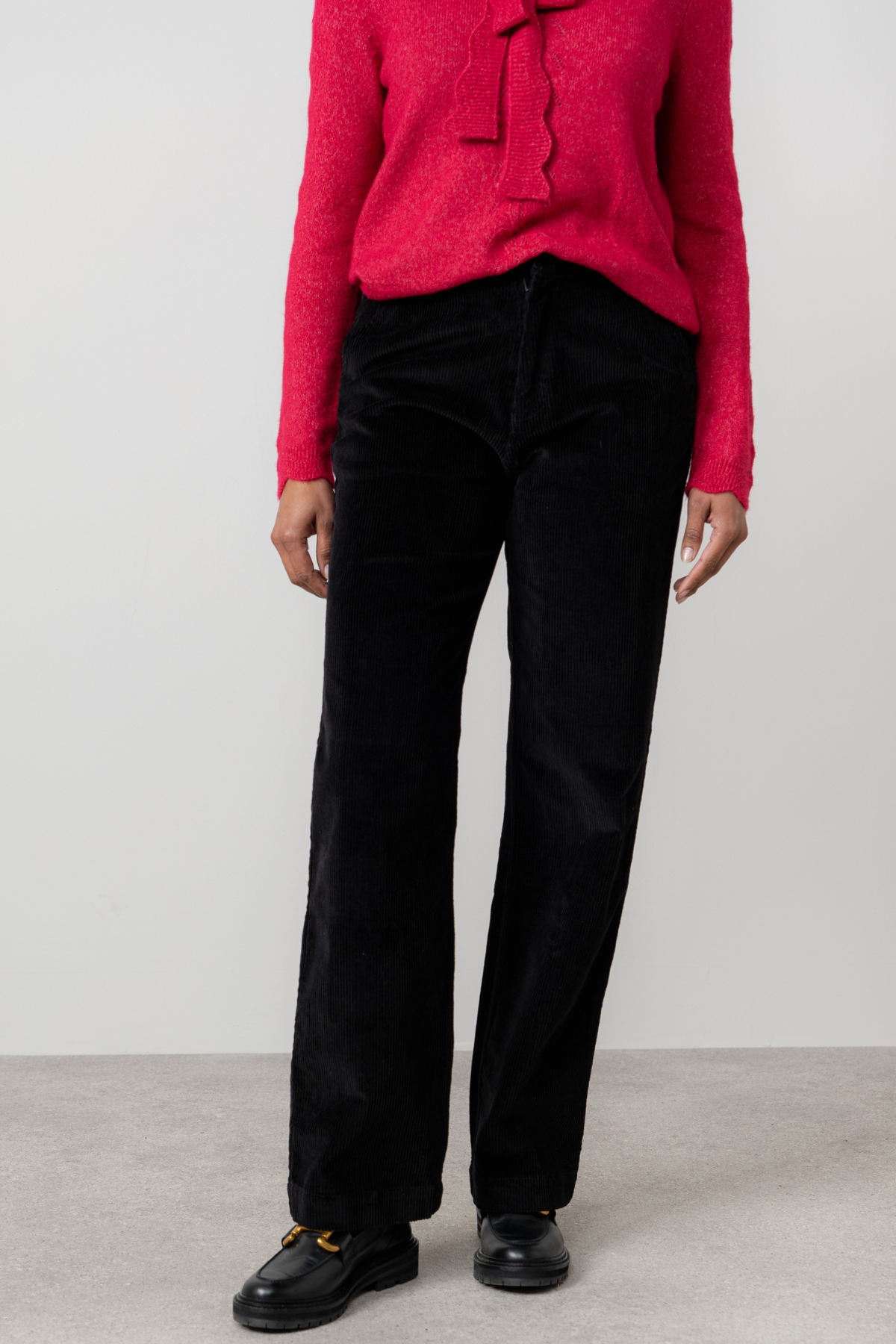 Strachan Cord Trousers Long - Black