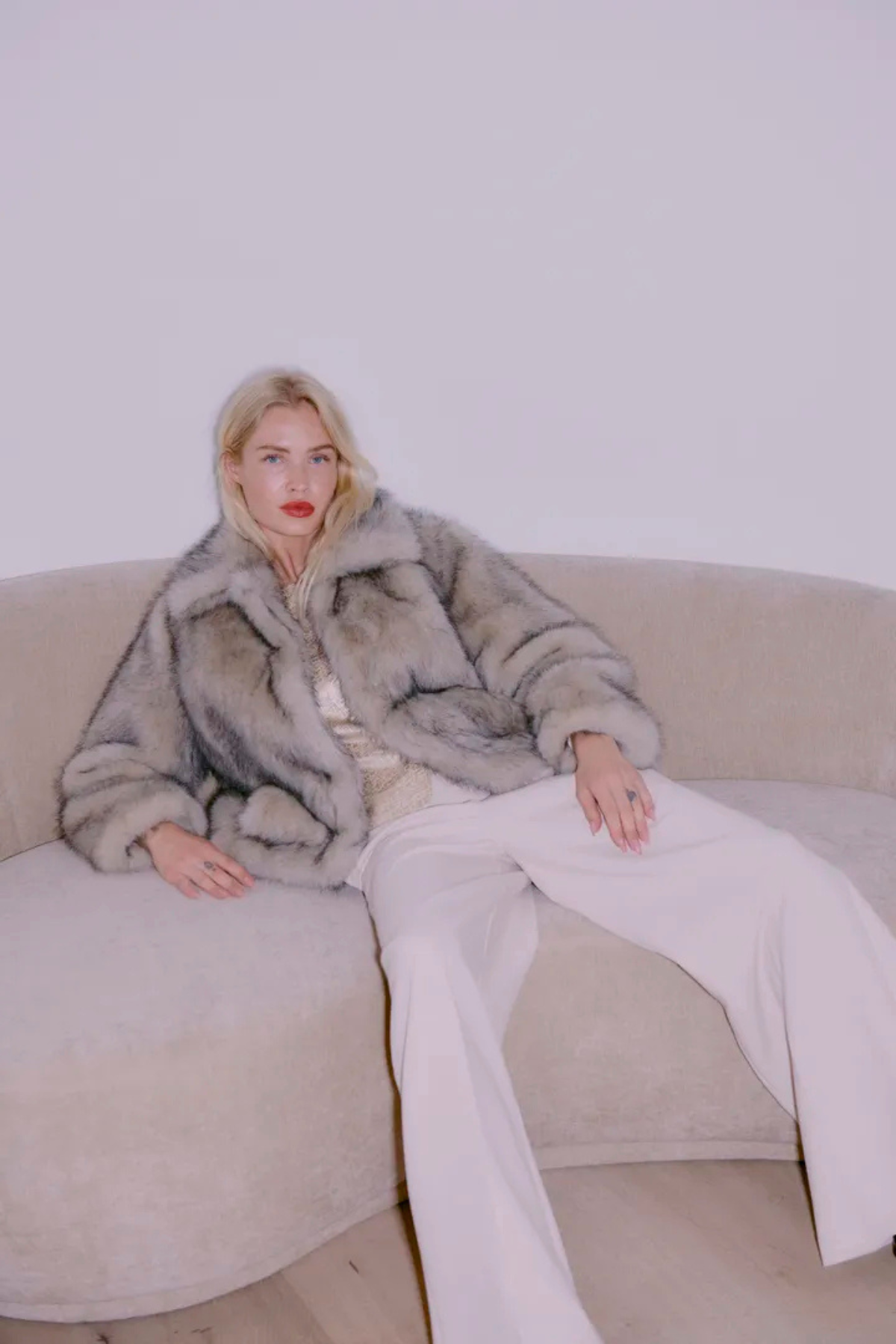 BYAKAJA  Faux Fur Jacket