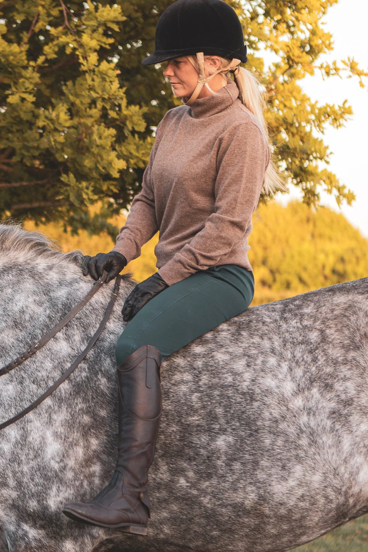 Martha Roll Neck Jumper - Dark Biscuit