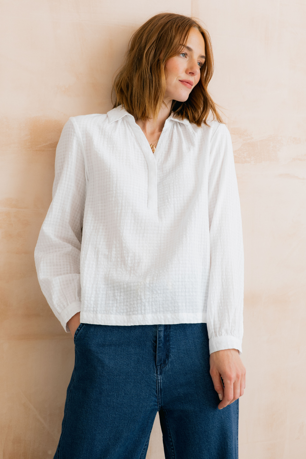 Linden Blouse Plain Check