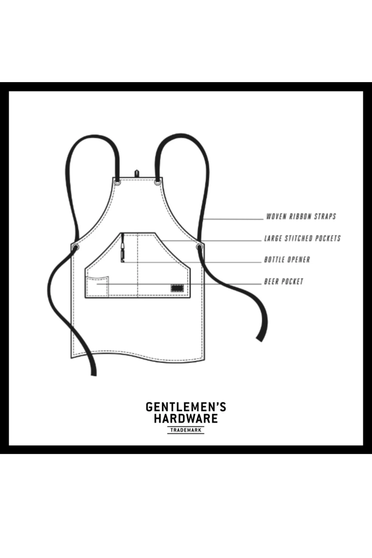 BBQ Utility Apron & Bottle Opener