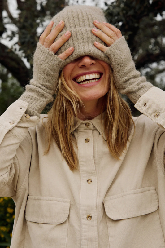 Knitted Hat - Aloe Green