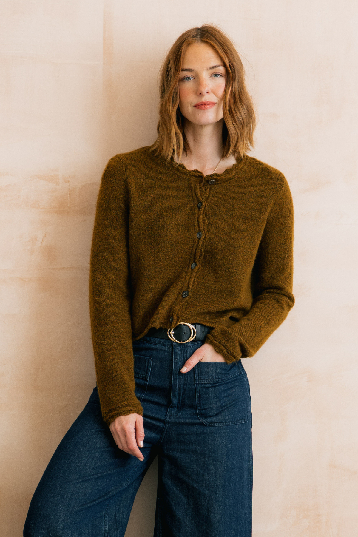 Elodie Cardigan Scallop Knit