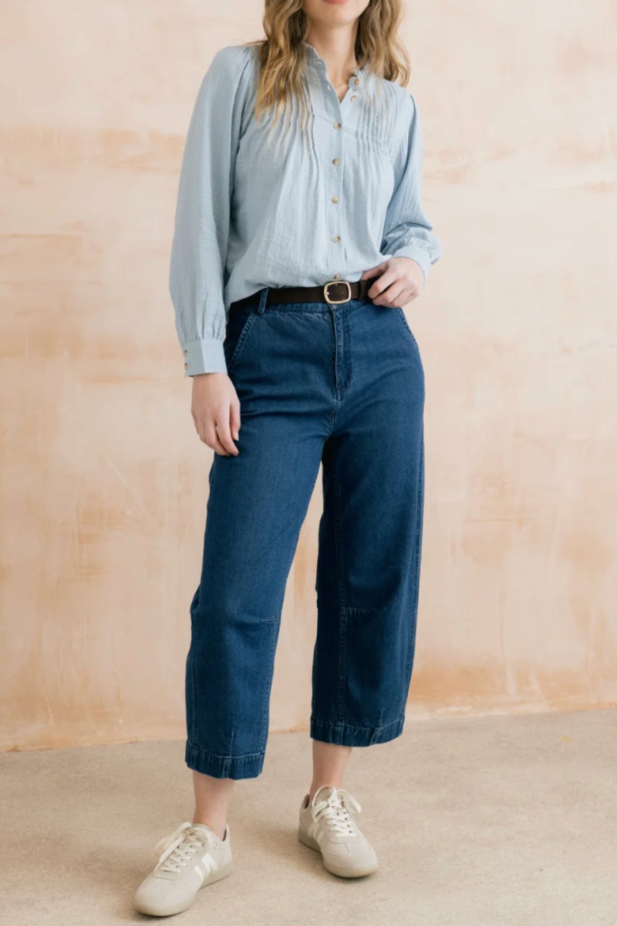 Flora Blouse Plain Check