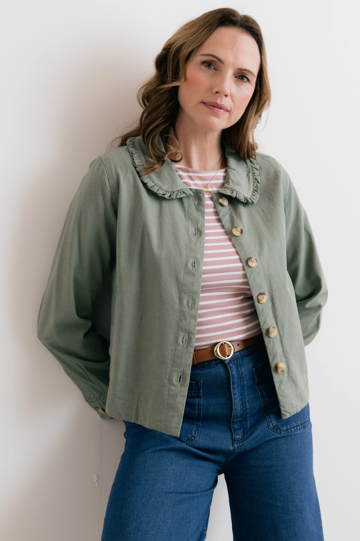 Rebecca Ruffle Collar Jacket