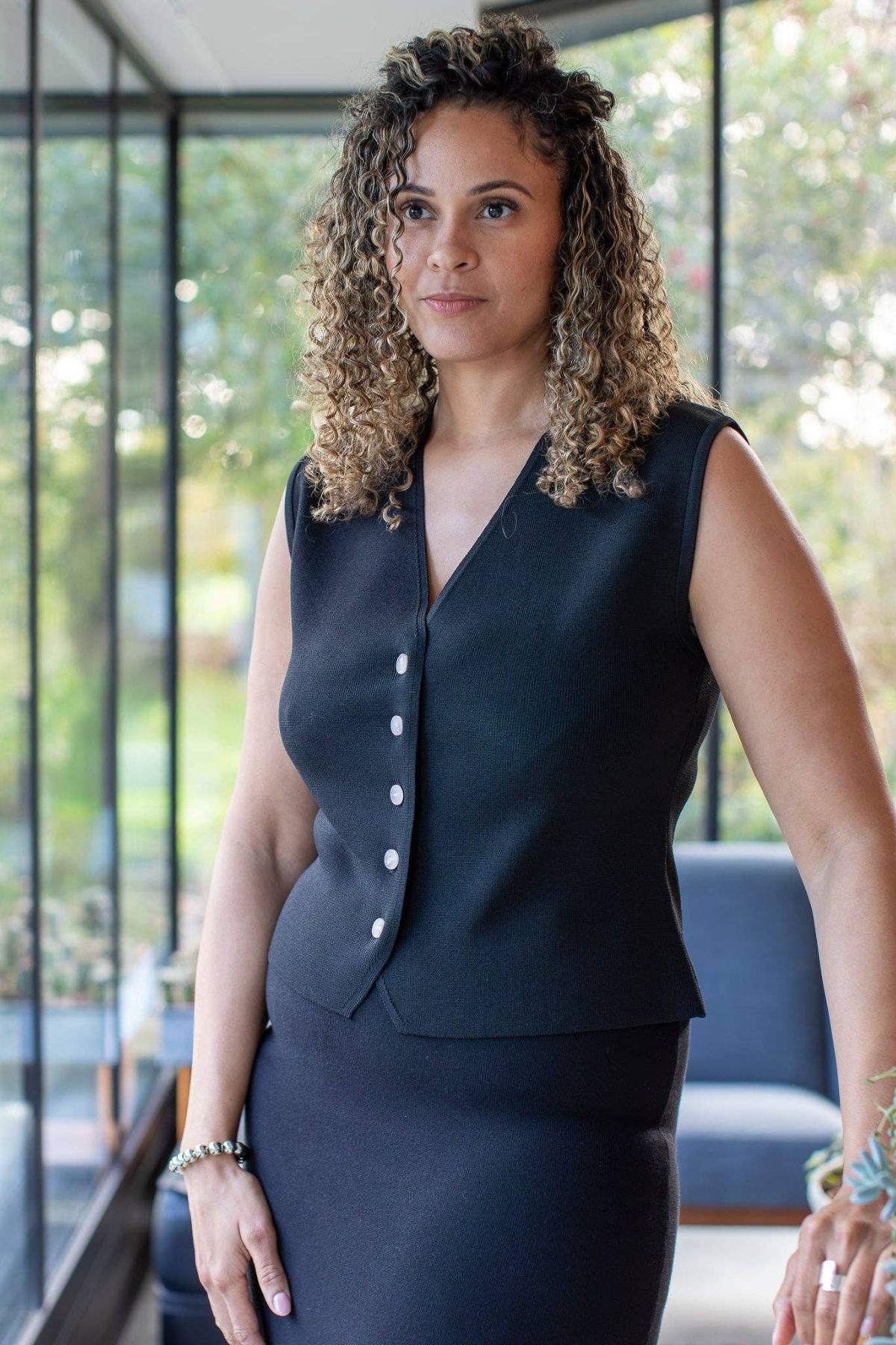 Peta Waistcoat - Black