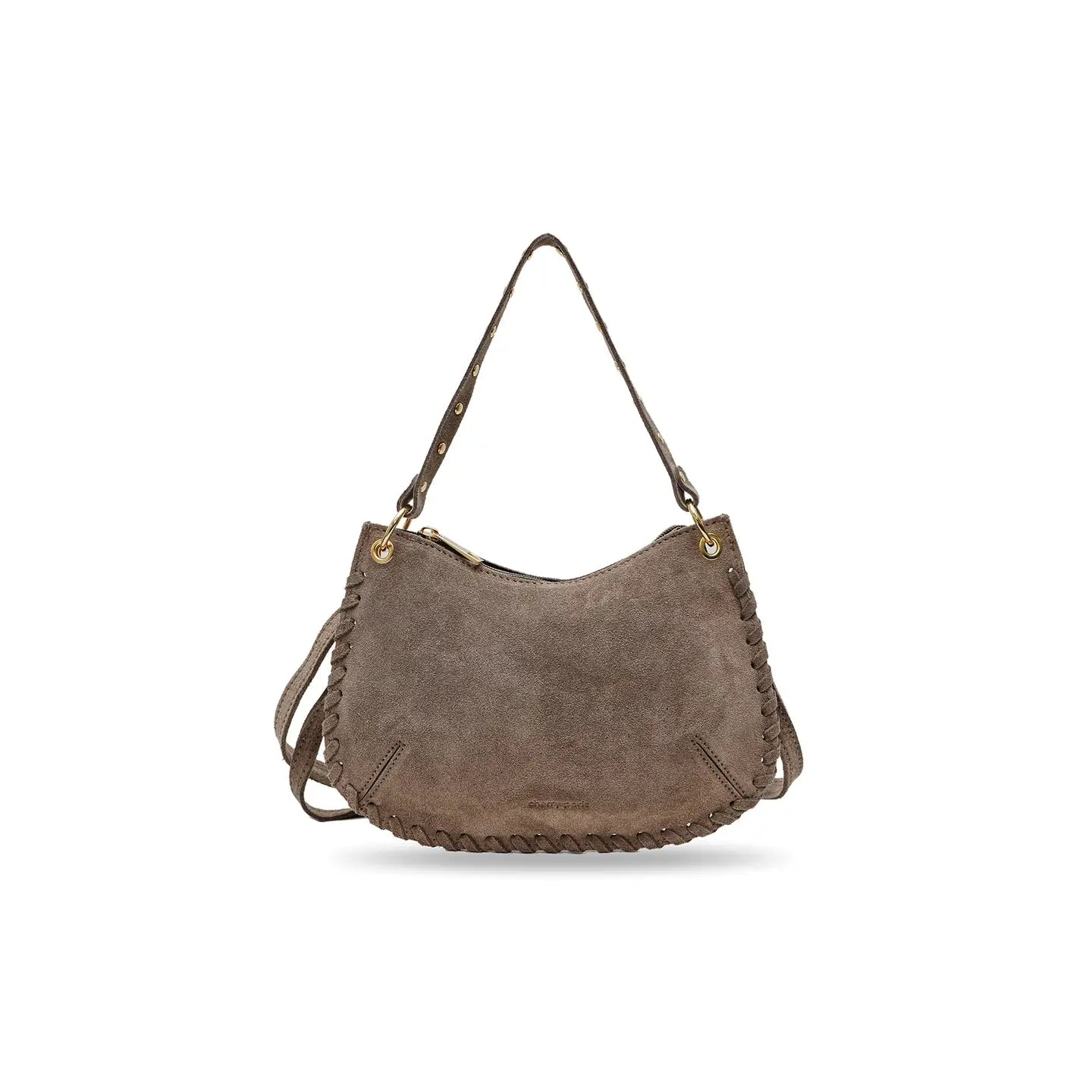 Joëlle Suede Bag - Chocolate