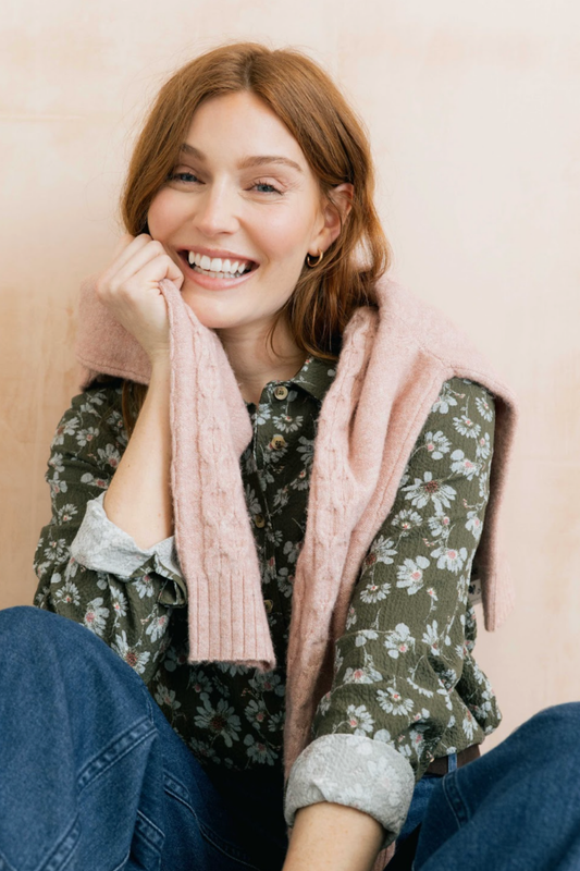 Pasty Shirt Brushstroke Blooms
