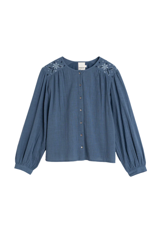 Embroidered Boxy Shirt