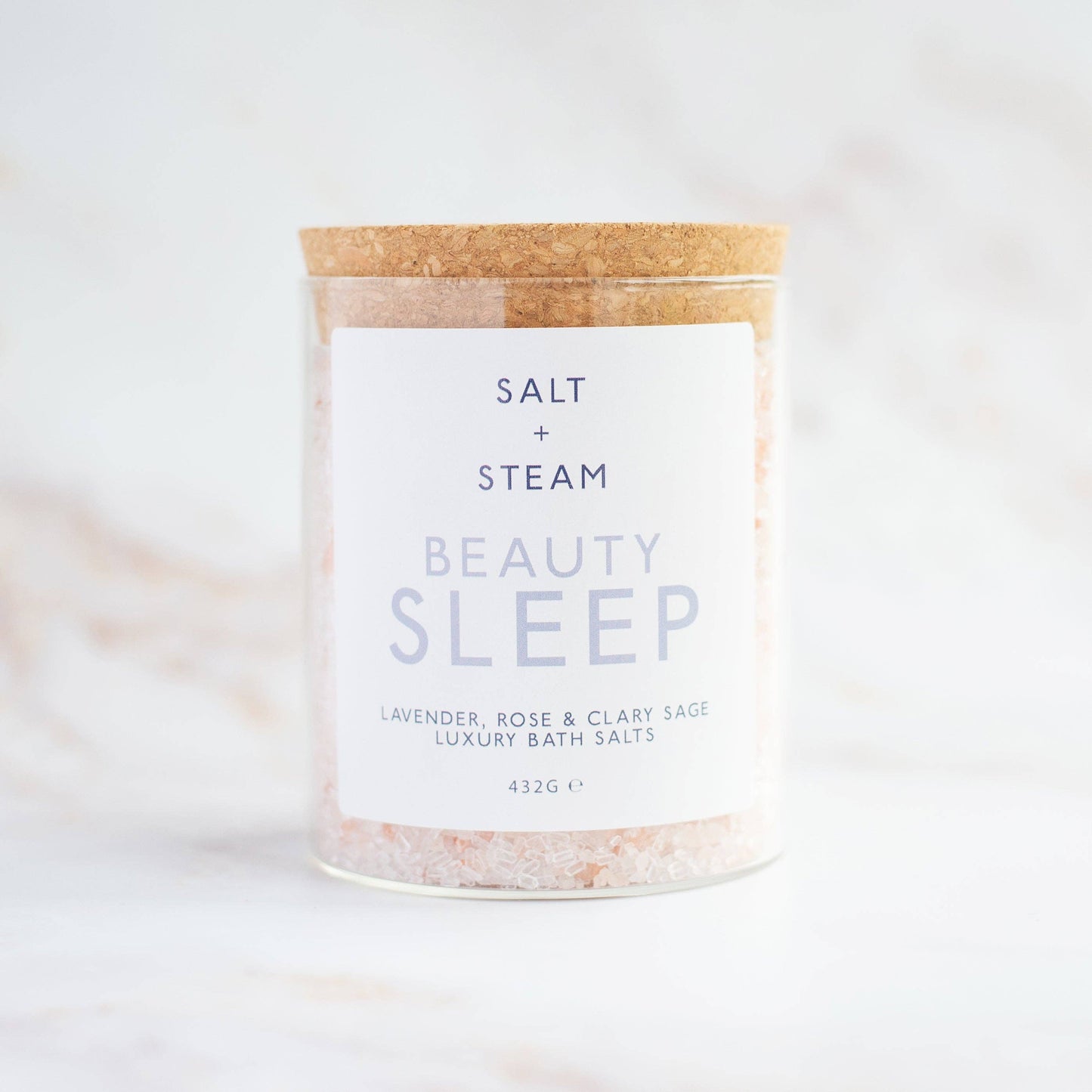 Beauty Sleep - Lavender & Rose Bath Salts Jar