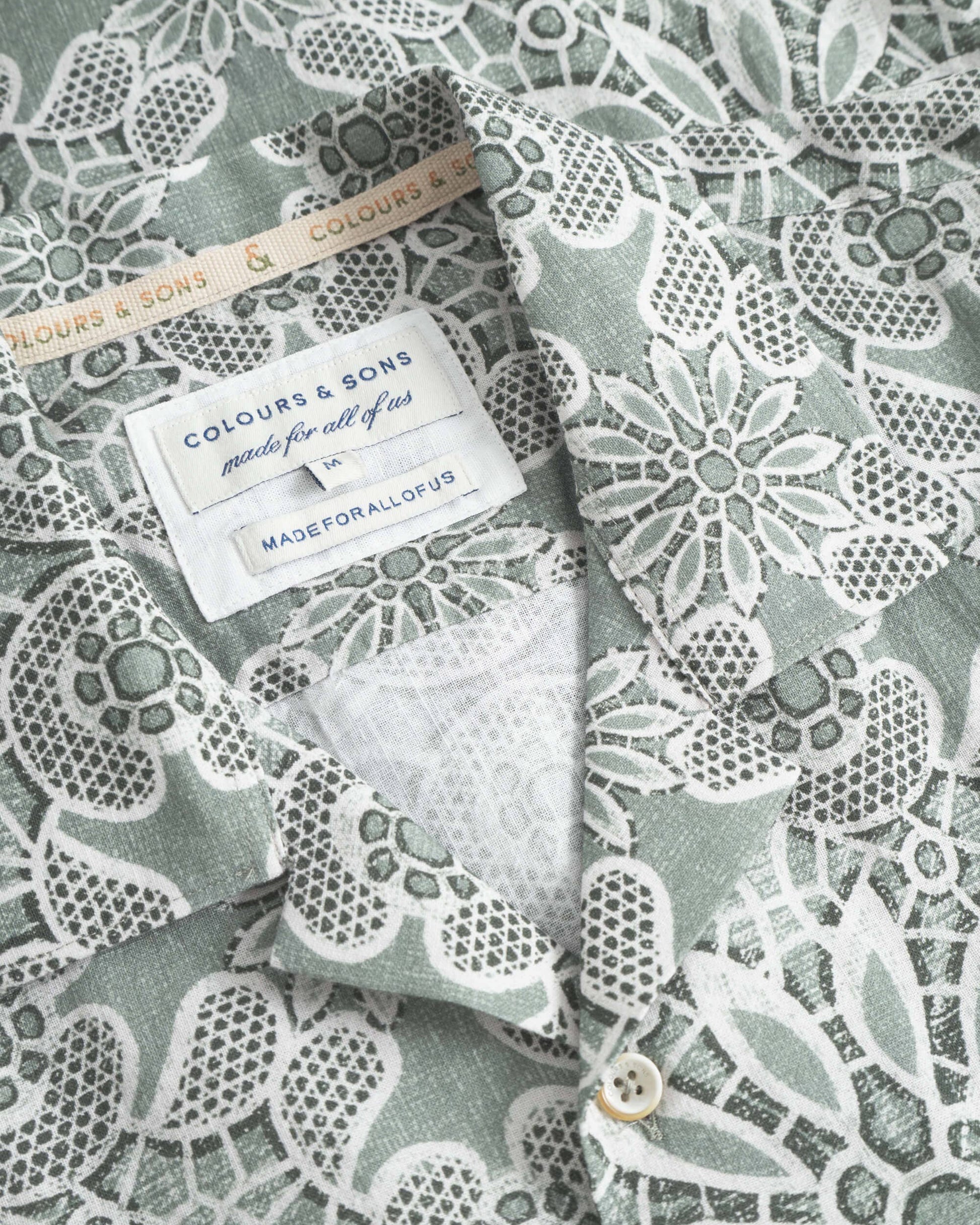 Japanese Tile Collared Shirt 