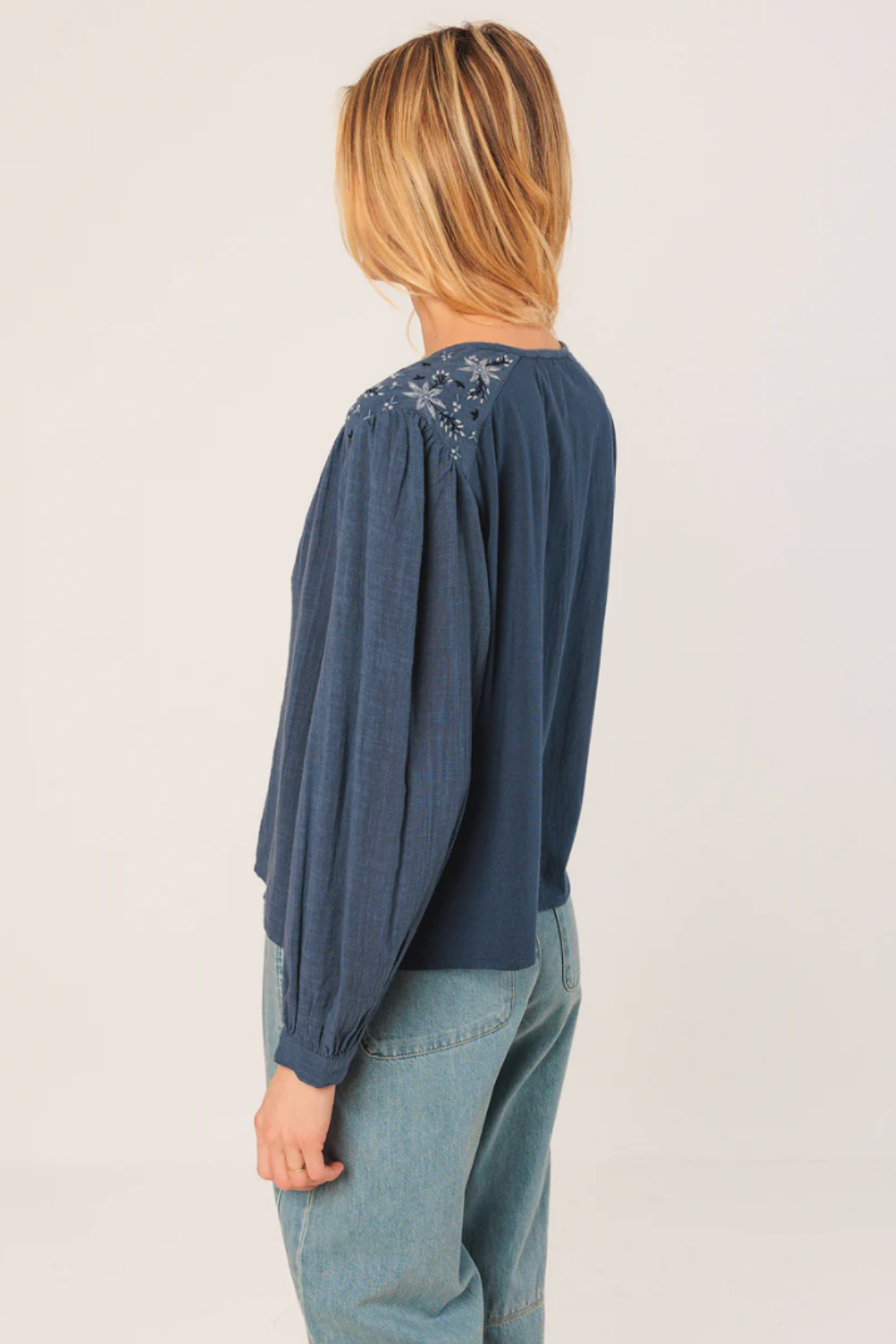 Embroidered Boxy Shirt