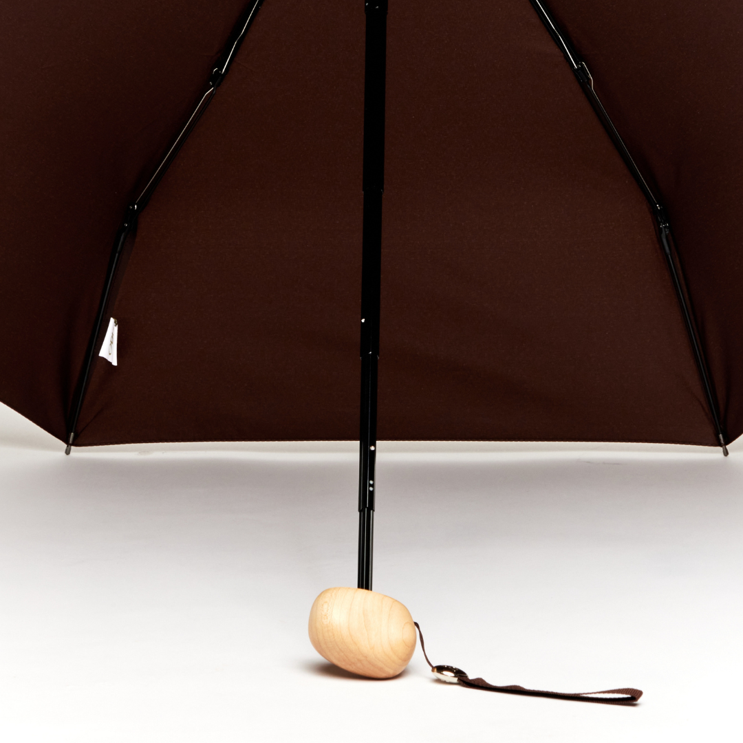 Espresso Brown Eco-Friendly Mini Pocket Umbrella