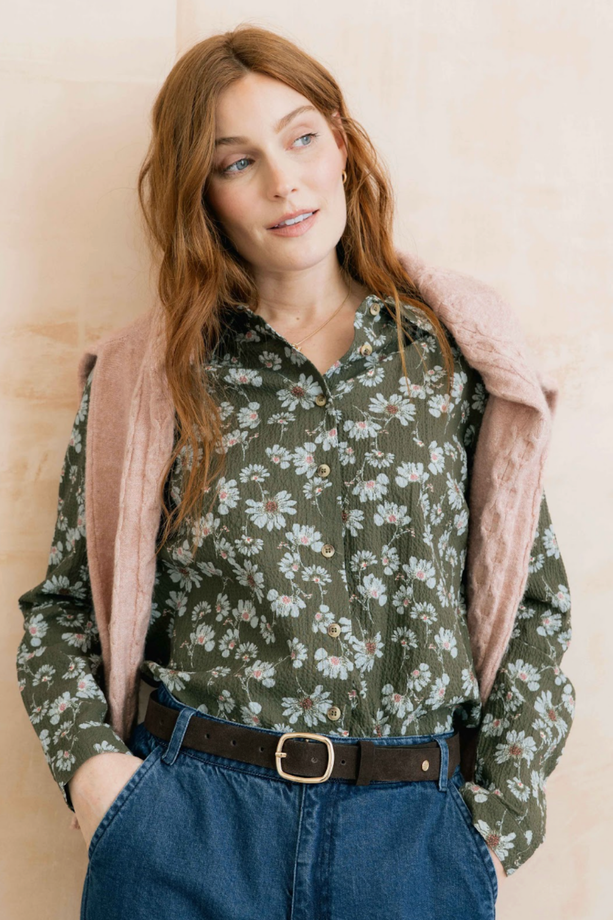 Pasty Shirt Brushstroke Blooms