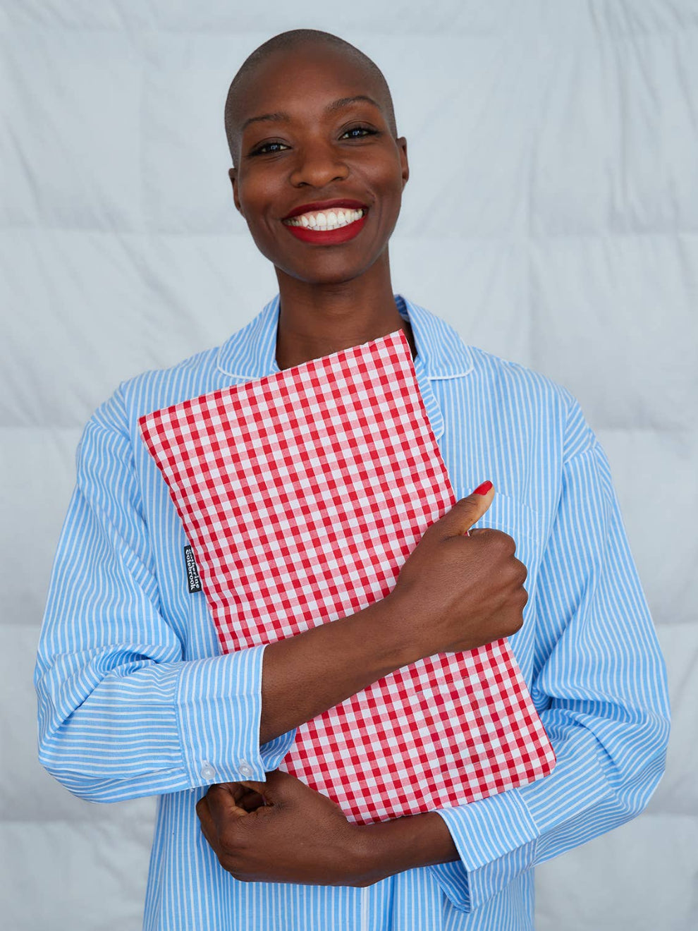 Red Gingham Hot Water Bottle