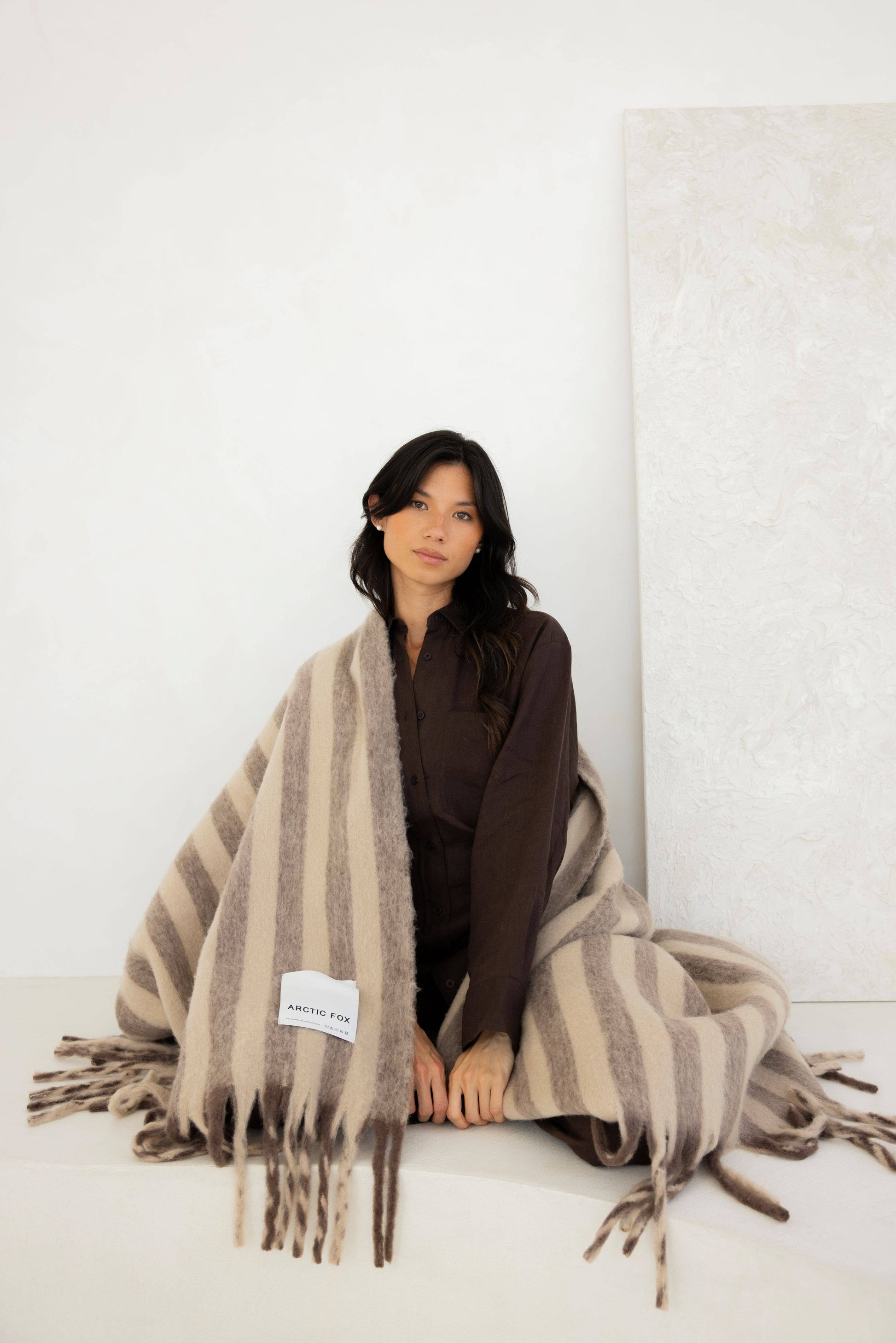 Wool Stripe Throw